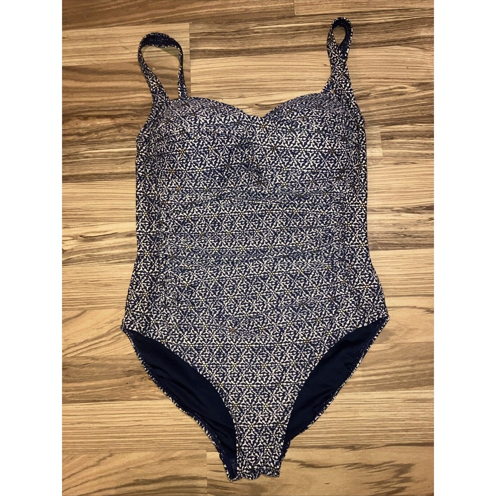 Niptuck Swim Joanne Twist Front Slimming Push Up One Piece Swimsuit Size 10